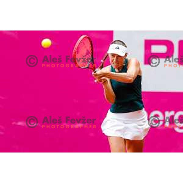 Kaja Juvan (SLO) competes at Zavarovalnica Sava, WTA 125, Ljubljana, Slovenia on September 11, 2025