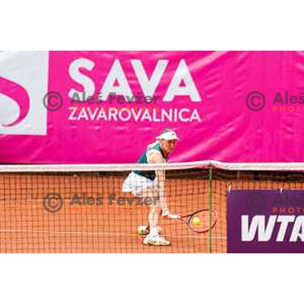 Kaja Juvan (SLO) competes at Zavarovalnica Sava, WTA 125, Ljubljana, Slovenia on September 11, 2025