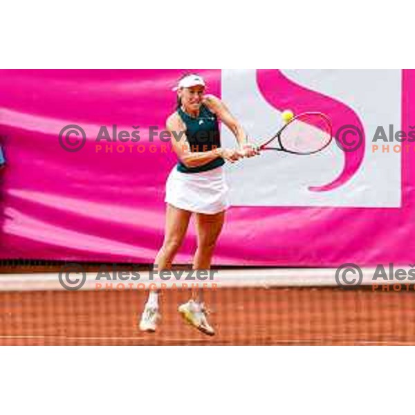 Kaja Juvan (SLO) competes at Zavarovalnica Sava, WTA 125, Ljubljana, Slovenia on September 11, 2025