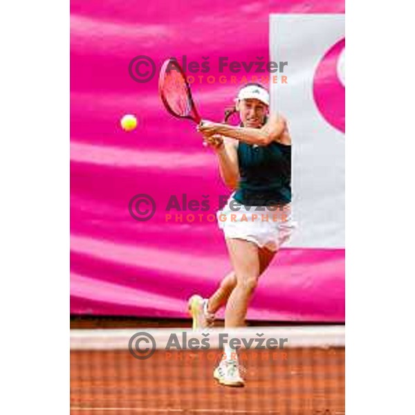 Kaja Juvan (SLO) competes at Zavarovalnica Sava, WTA 125, Ljubljana, Slovenia on September 11, 2025