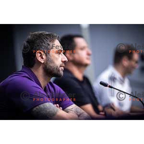 Radomir Djalovic, head coach of NK Maribor at the press conference in Ljudski vrt, Maribor, Slovenia on September 12, 2025. Photo: Jure Banfi
