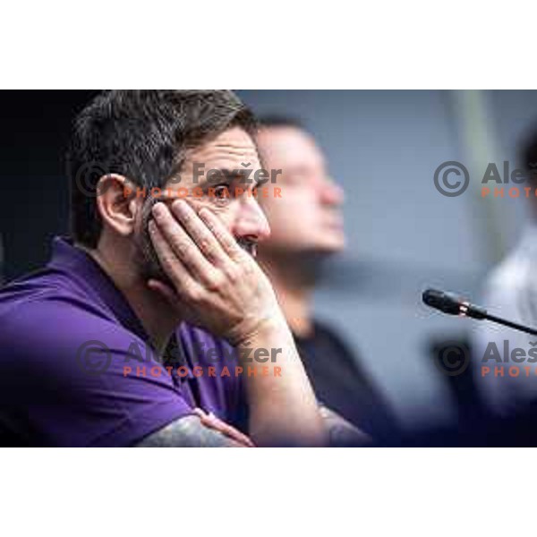 Radomir Djalovic, head coach of NK Maribor at the press conference in Ljudski vrt, Maribor, Slovenia on September 12, 2025. Photo: Jure Banfi