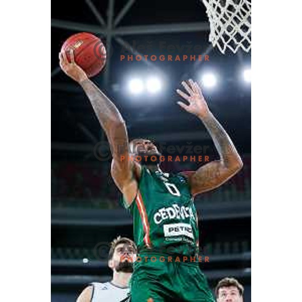 DJ Stewart of Cedevita Olimpija in action during preseason friendly match between Cedevita Olimpija and Cedevita Zagreb in Ljubljana, Slovenia on September 12, 2025. Photo: Filip Barbalic