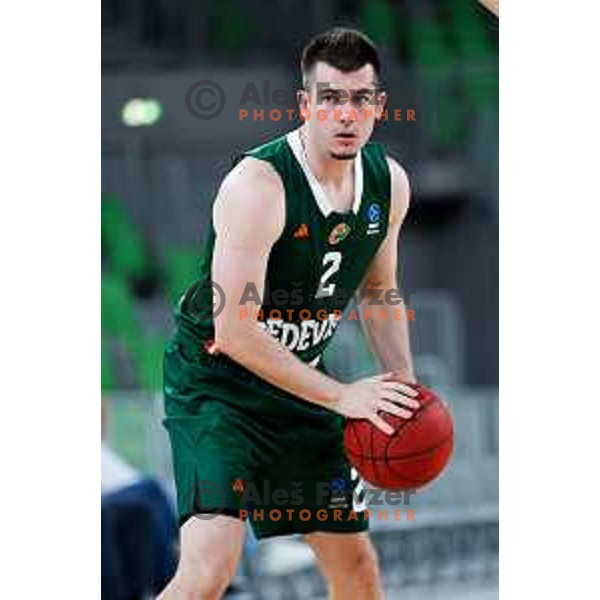 Joseph Girard III of Cedevita Olimpija in action during preseason friendly match between Cedevita Olimpija and Cedevita Zagreb in Ljubljana, Slovenia on September 12, 2025. Photo: Filip Barbalic
