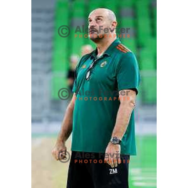 Head coach of Cedevita Olimpija, Zvezdan Mitrovic in action during preseason friendly match between Cedevita Olimpija and Cedevita Zagreb in Ljubljana, Slovenia on September 12, 2025. Photo: Filip Barbalic