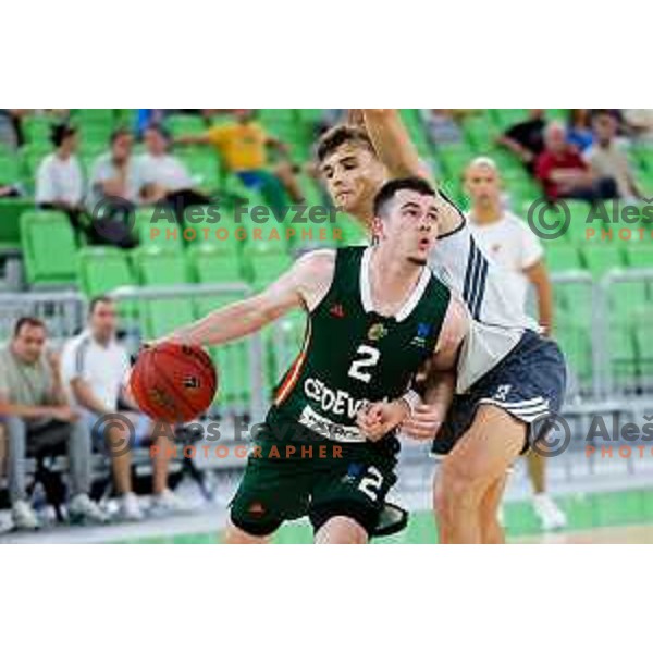Joseph Girard III of Cedevita Olimpija in action during preseason friendly match between Cedevita Olimpija and Cedevita Zagreb in Ljubljana, Slovenia on September 12, 2025. Photo: Filip Barbalic