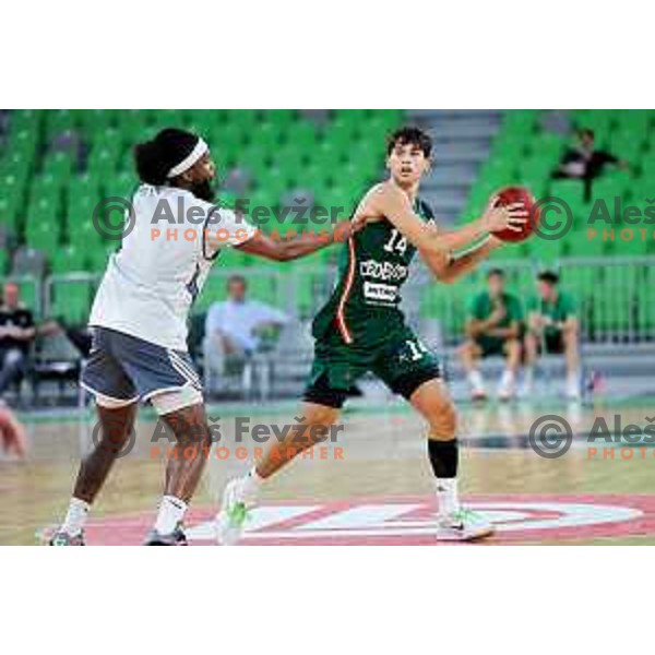 in action during preseason friendly match between Cedevita Olimpija and Cedevita Zagreb in Ljubljana, Slovenia on September 12, 2025. Photo: Filip Barbalic