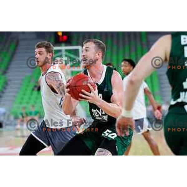 Thomas Kennedy of Cedevita Olimpija in action during preseason friendly match between Cedevita Olimpija and Cedevita Zagreb in Ljubljana, Slovenia on September 12, 2025. Photo: Filip Barbalic