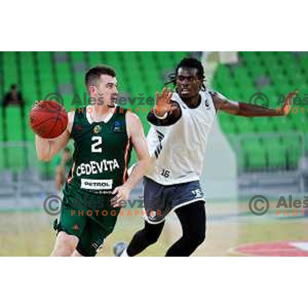 Joseph Girard III of Cedevita Olimpija in action during preseason friendly match between Cedevita Olimpija and Cedevita Zagreb in Ljubljana, Slovenia on September 12, 2025. Photo: Filip Barbalic