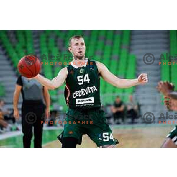 Thomas Kennedy of Cedevita Olimpija in action during preseason friendly match between Cedevita Olimpija and Cedevita Zagreb in Ljubljana, Slovenia on September 12, 2025. Photo: Filip Barbalic