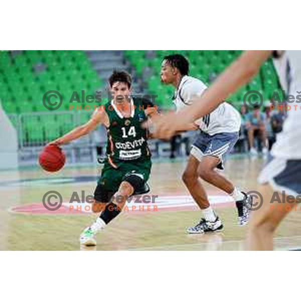 in action during preseason friendly match between Cedevita Olimpija and Cedevita Zagreb in Ljubljana, Slovenia on September 12, 2025. Photo: Filip Barbalic