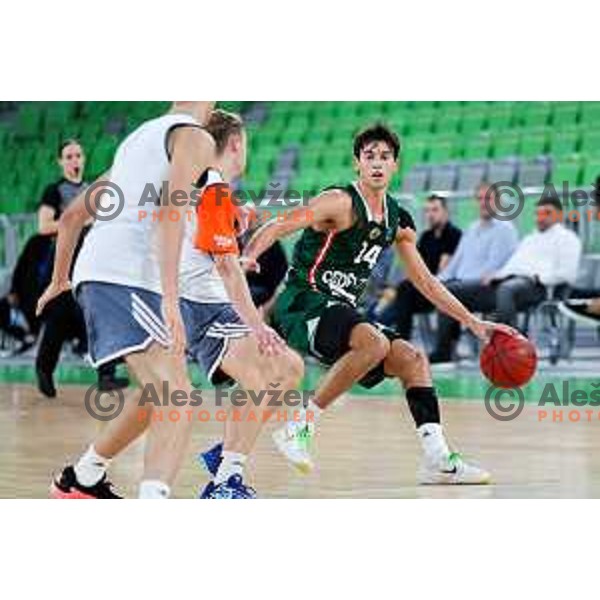 in action during preseason friendly match between Cedevita Olimpija and Cedevita Zagreb in Ljubljana, Slovenia on September 12, 2025. Photo: Filip Barbalic