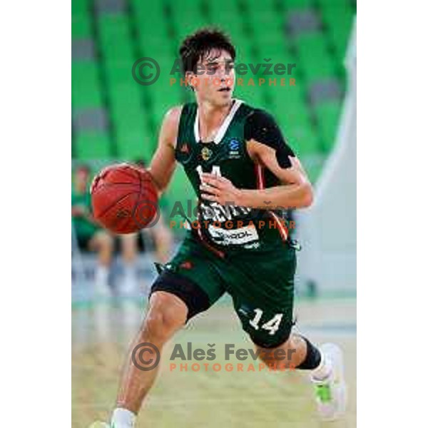 in action during preseason friendly match between Cedevita Olimpija and Cedevita Zagreb in Ljubljana, Slovenia on September 12, 2025. Photo: Filip Barbalic