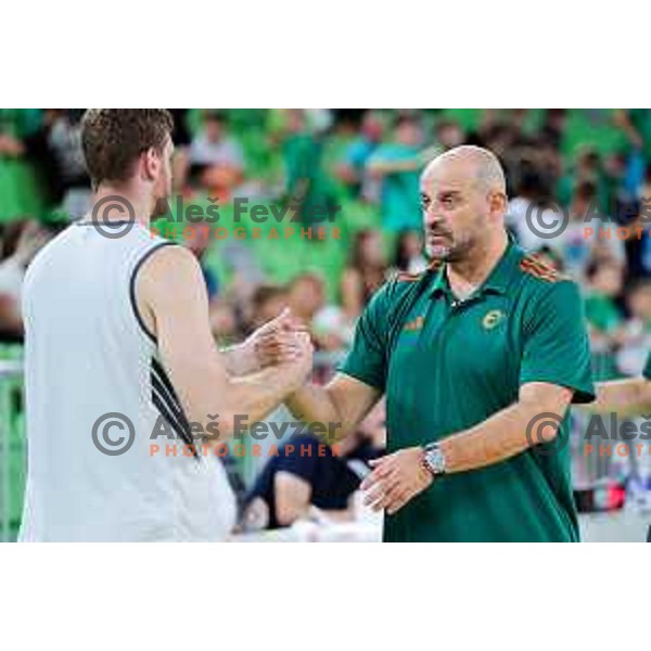 Head coach of Cedevita Olimpija, Zvezdan Mitrovic in action during preseason friendly match between Cedevita Olimpija and Cedevita Zagreb in Ljubljana, Slovenia on September 12, 2025. Photo: Filip Barbalic