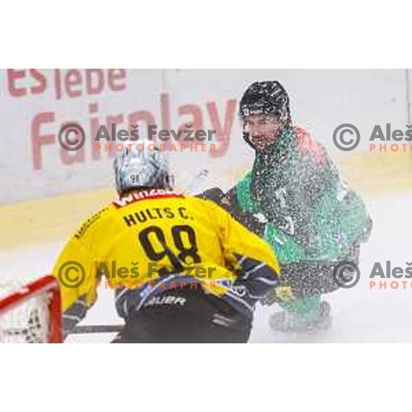 of SZ Olimpija in action during IceHL 2025/2026 ice-hockey match between SZ Olimpija and Vienna Capitals in Tivoli Hall, Ljubljana, Slovenia on September 12, 2025