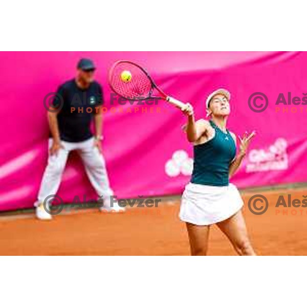 Kaja Juvan (SLO) competes in semi-final of Zavarovalnica Sava, WTA 125, Ljubljana, Slovenia on September 13, 2025