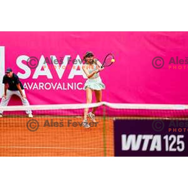 Kaja Juvan (SLO) competes in semi-final of Zavarovalnica Sava, WTA 125, Ljubljana, Slovenia on September 13, 2025