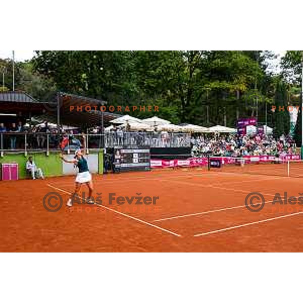Kaja Juvan (SLO) competes in semi-final of Zavarovalnica Sava, WTA 125, Ljubljana, Slovenia on September 13, 2025