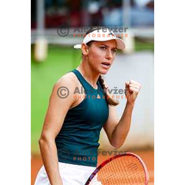 Kaja Juvan (SLO) competes in semi-final of Zavarovalnica Sava, WTA 125, Ljubljana, Slovenia on September 13, 2025