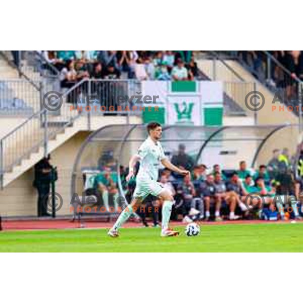 in action during Prva liga Telemach 2025/2026 football match between Kalcer Radomlje and Olimpija in Domzale, Slovenia on September 13, 2025