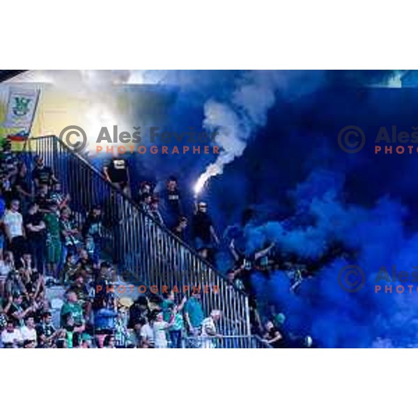 Green Dragons during Prva liga Telemach 2025/2026 football match between Kalcer Radomlje and Olimpija in Domzale, Slovenia on September 13, 2025