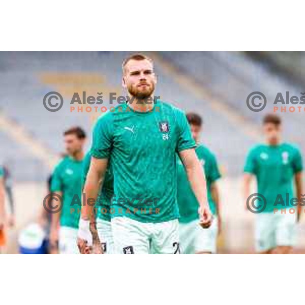 in action during Prva liga Telemach 2025/2026 football match between Kalcer Radomlje and Olimpija in Domzale, Slovenia on September 13, 2025