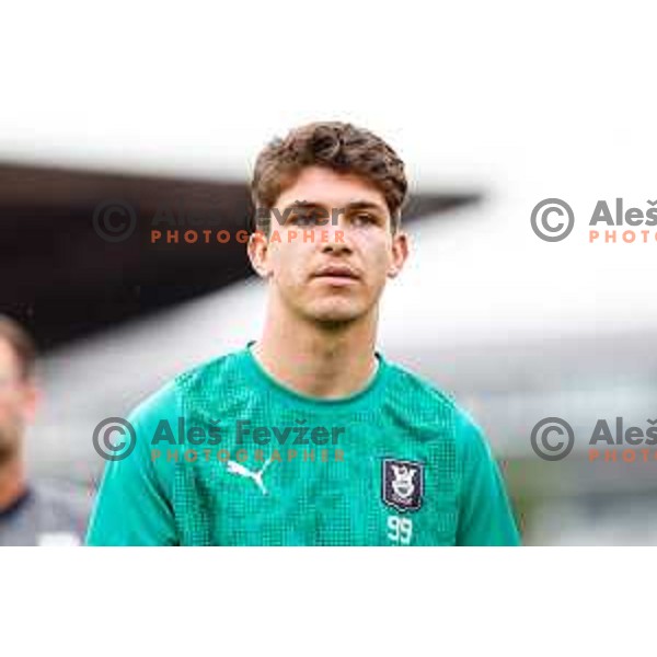 in action during Prva liga Telemach 2025/2026 football match between Kalcer Radomlje and Olimpija in Domzale, Slovenia on September 13, 2025