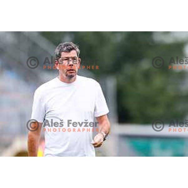 Erwin Van de Looi, head coach of Olimpija during Prva liga Telemach 2025/2026 football match between Kalcer Radomlje and Olimpija in Domzale, Slovenia on September 13, 2025