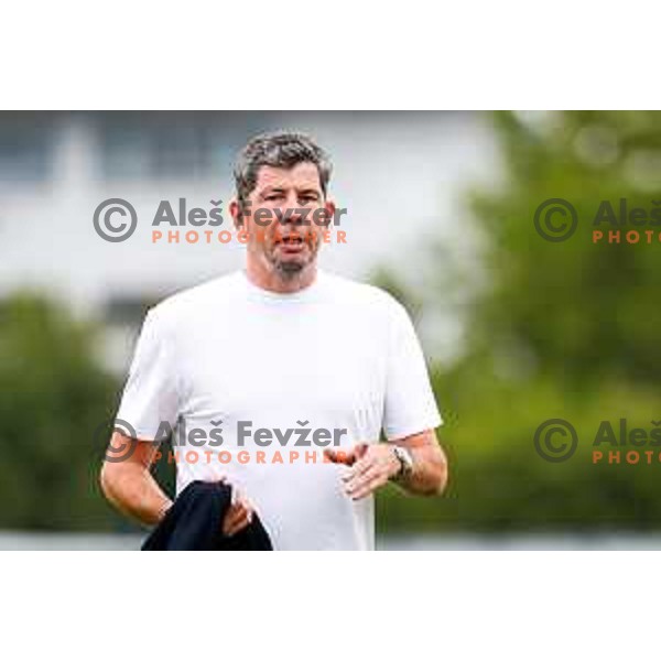 Erwin Van de Looi, head coach of Olimpija during Prva liga Telemach 2025/2026 football match between Kalcer Radomlje and Olimpija in Domzale, Slovenia on September 13, 2025