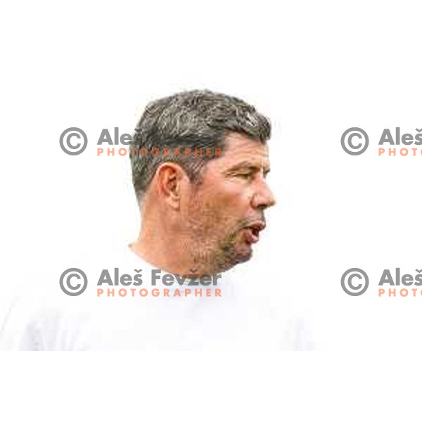 Erwin Van de Looi, head coach of Olimpija during Prva liga Telemach 2025/2026 football match between Kalcer Radomlje and Olimpija in Domzale, Slovenia on September 13, 2025
