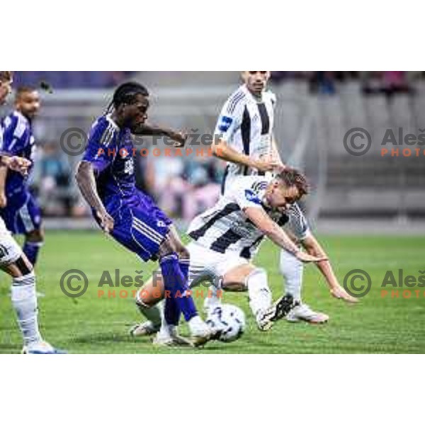 Sheyi Ojo in action during Prva liga Telemach 2025/26 football match between NK Maribor and NK Mura in Ljudski vrt, Maribor, Slovenia on September 13, 2025. Photo: Jure Banfi