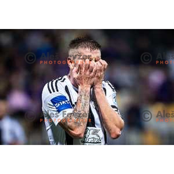 Luka Bobicanec disappointed during Prva liga Telemach 2025/26 football match between NK Maribor and NK Mura in Ljudski vrt, Maribor, Slovenia on September 13, 2025. Photo: Jure Banfi