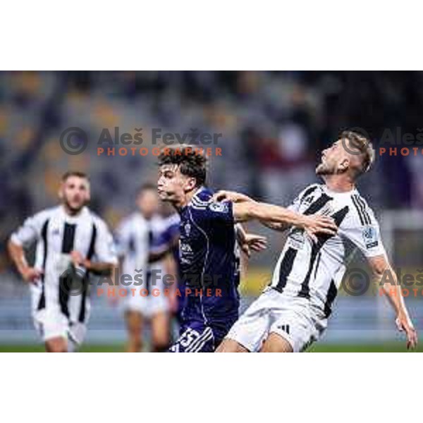 Mark Spanring in action during Prva liga Telemach 2025/26 football match between NK Maribor and NK Mura in Ljudski vrt, Maribor, Slovenia on September 13, 2025. Photo: Jure Banfi