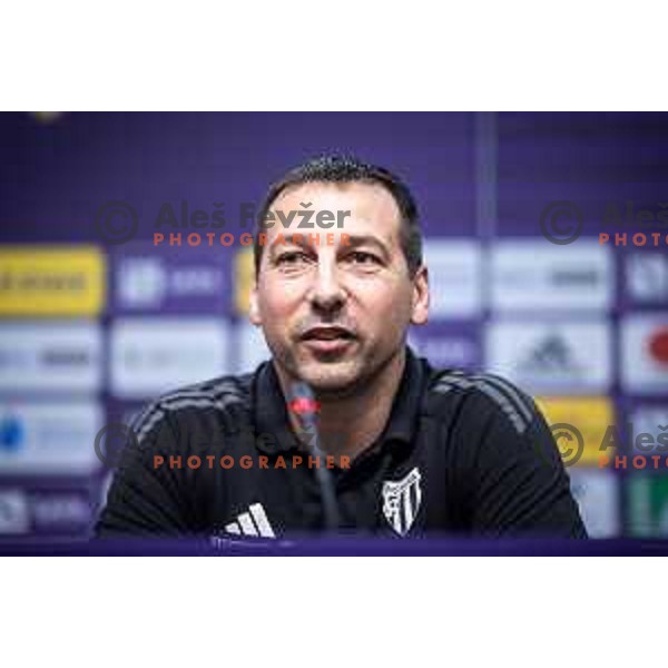 Ivan Kurtusic, head coach of NK Mura at the press conference after Prva liga Telemach 2025/26 football match between NK Maribor and NK Mura in Ljudski vrt, Maribor, Slovenia on September 13, 2025. Photo: Jure Banfi