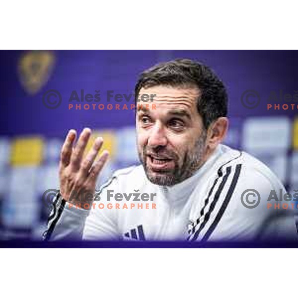Radomir Djalovic, head coach of NK Maribor at the press conference Prva liga Telemach 2025/26 football match between NK Maribor and NK Mura in Ljudski vrt, Maribor, Slovenia on September 13, 2025. Photo: Jure Banfi