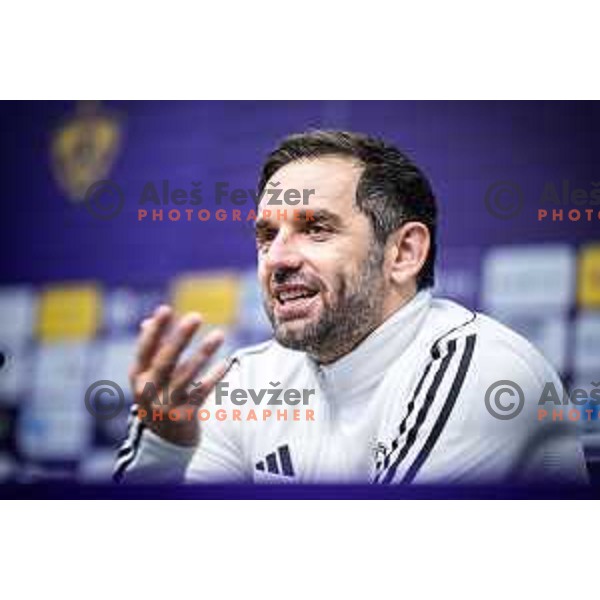 Radomir Djalovic, head coach of NK Maribor at the press conference Prva liga Telemach 2025/26 football match between NK Maribor and NK Mura in Ljudski vrt, Maribor, Slovenia on September 13, 2025. Photo: Jure Banfi