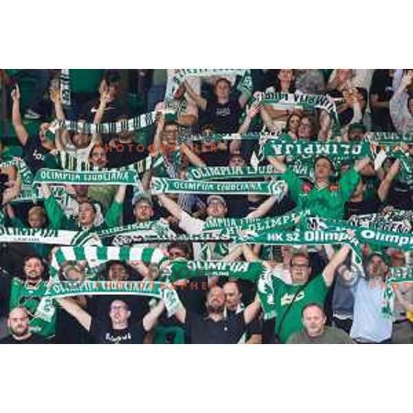 of SZ Olimpija in action during IceHL 2025/2026 ice-hockey match between SZ Olimpija and Vienna Capitals in Tivoli Hall, Ljubljana, Slovenia on September 12, 2025