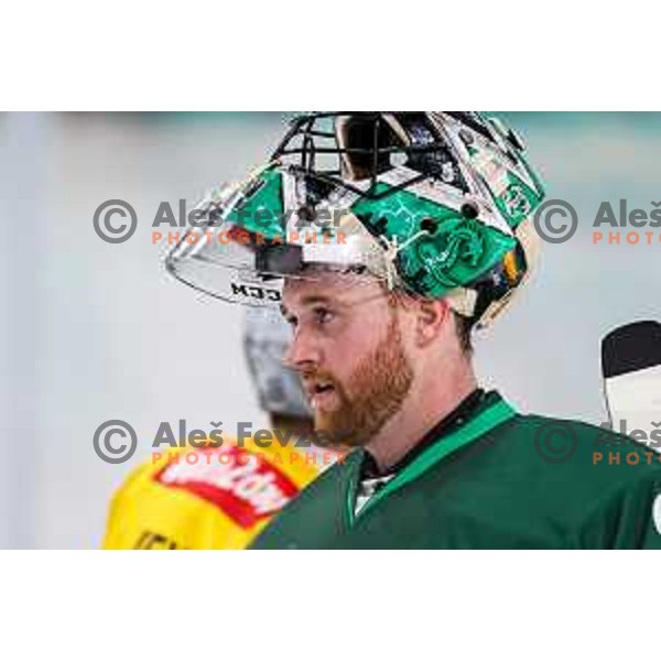 of SZ Olimpija in action during IceHL 2025/2026 ice-hockey match between SZ Olimpija and Vienna Capitals in Tivoli Hall, Ljubljana, Slovenia on September 12, 2025