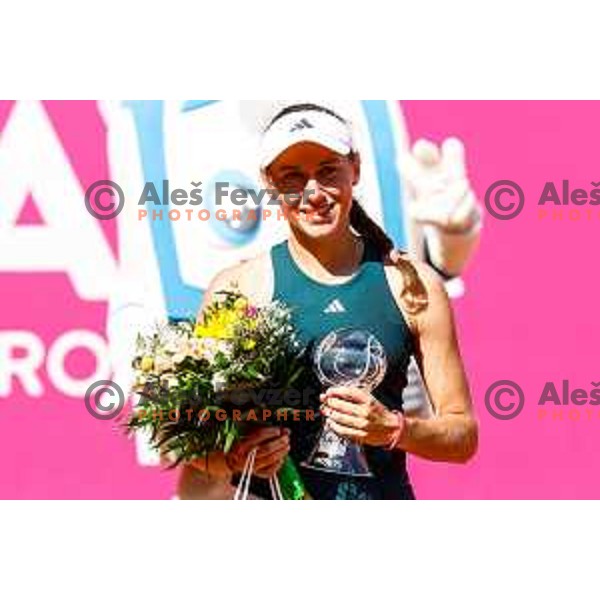 Kaja Juvan (SLO), winner of Zavarovalnica Sava, WTA 125, Ljubljana, Slovenia on September 14, 2025