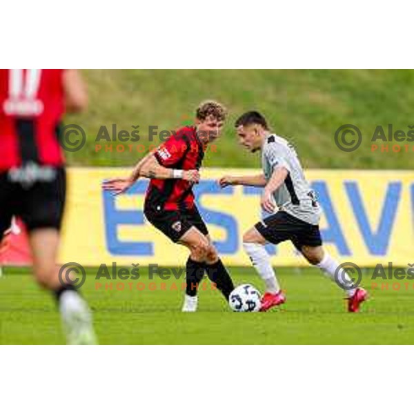 in action during Prva liga Telemach 2025/2026 football match between Primorje and Aluminij in Ajdovscina, Slovenia on September 14, 2025 