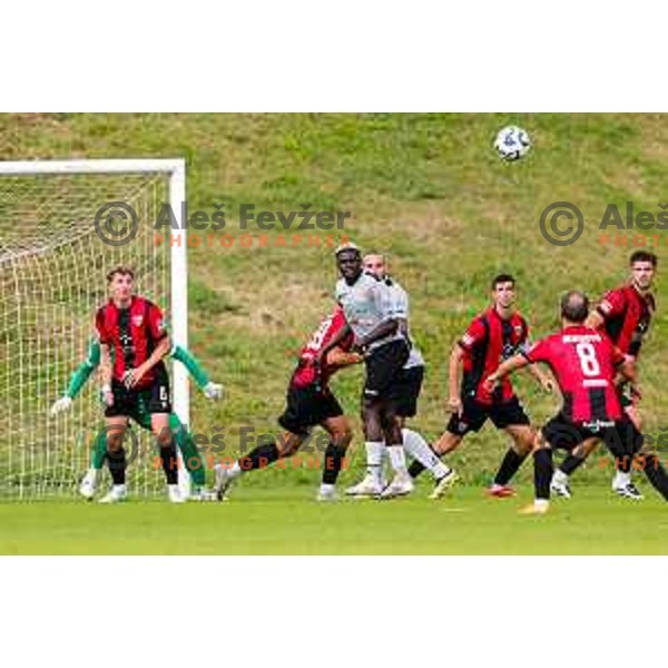 in action during Prva liga Telemach 2025/2026 football match between Primorje and Aluminij in Ajdovscina, Slovenia on September 14, 2025 