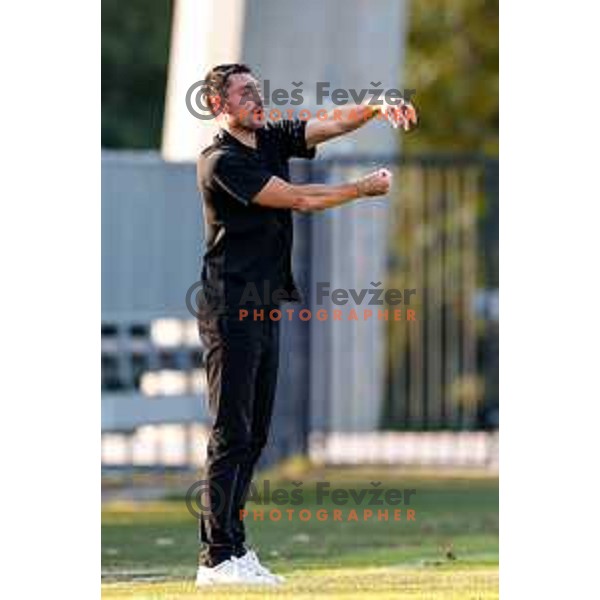 in action during Prva liga Telemach 2025/2026 football match between Koper and Celje at Bonifika Stadium in Koper, Slovenia on September 14, 2025