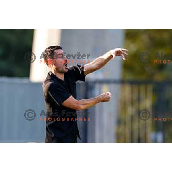 in action during Prva liga Telemach 2025/2026 football match between Koper and Celje at Bonifika Stadium in Koper, Slovenia on September 14, 2025