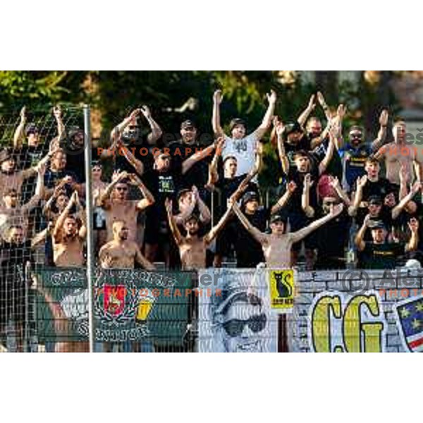 in action during Prva liga Telemach 2025/2026 football match between Koper and Celje at Bonifika Stadium in Koper, Slovenia on September 14, 2025