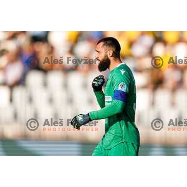 in action during Prva liga Telemach 2025/2026 football match between Koper and Celje at Bonifika Stadium in Koper, Slovenia on September 14, 2025