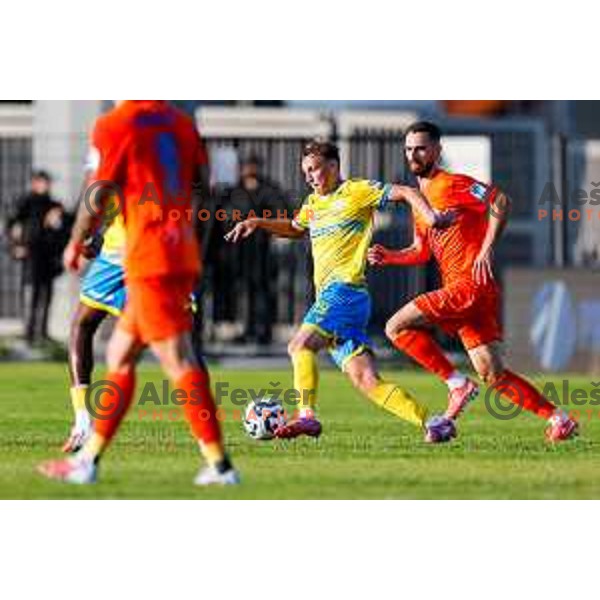 in action during Prva liga Telemach 2025/2026 football match between Koper and Celje at Bonifika Stadium in Koper, Slovenia on September 14, 2025