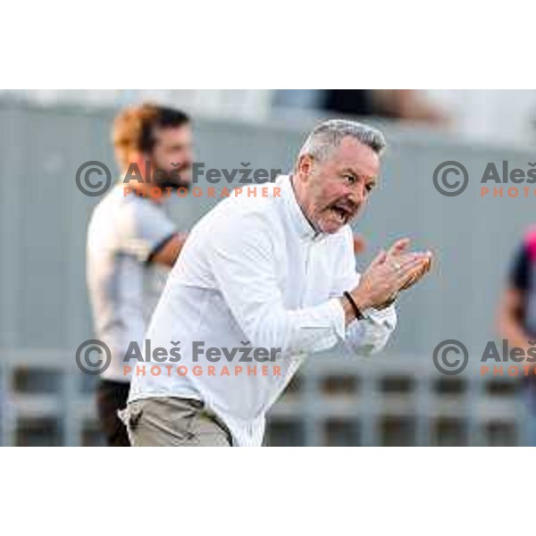 in action during Prva liga Telemach 2025/2026 football match between Koper and Celje at Bonifika Stadium in Koper, Slovenia on September 14, 2025