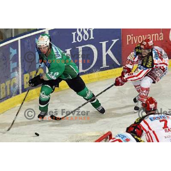 Yarema at ice hockey match Tilia Olimpija- KAC in EBEL league, played in Hala Tivoli, Ljubljana, Slovenia 31.10.2008 