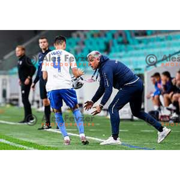 Tonci Zlogar, head coach of Domzale during Prva liga Telemach 2025/2026 football match between Bravo Big Bang and Domzale in Ljubljana, Slovenia on September 14, 2025