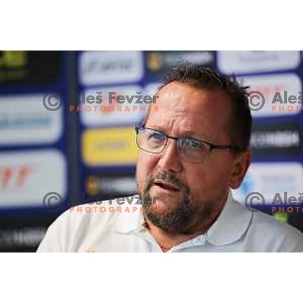 Martin Hvastija at press conference of Slovenia Cycling Federation in Ljubljana, Slovenia on September 16, 2025 before departure to World Championship. Photo: Filip Barbalic